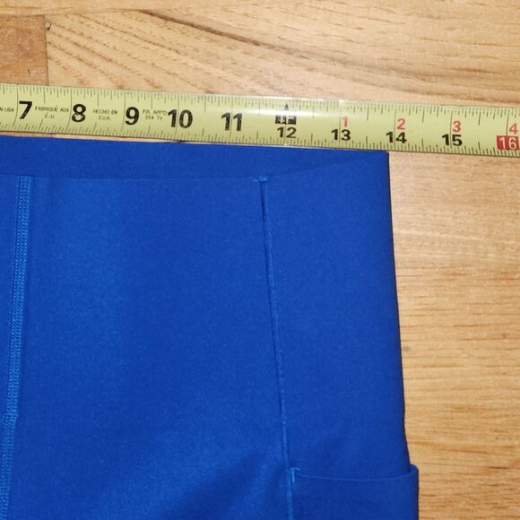 Sweaty Betty Power Blue Cropped Workout Legging Women's Size 14 Running - Picture 3 of 10